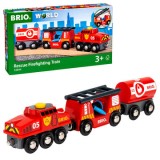 Trenulet pompieri cu accesorii BRIO, 3+ ani