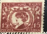 Timbre - Polska - Polonia - Interbelice - -1919