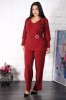 Compleu de ocazie Lurex Bordo - 48Marimea, Yves