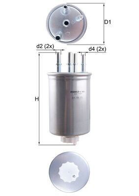 MAHLE KL 1026 filtru combustibil foto
