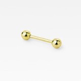 Piercing Limba Barbell - 1.6x16x5/5 - auriu