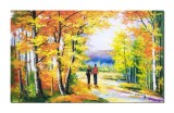 Cumpara ieftin Tablou indragostiti pictat manual, Impreuna pentru totdeauna, 100x60cm ulei pe panza, Constantin Feraru