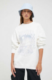 Cumpara ieftin Hollister Co. bluza femei, culoarea alb, cu imprimeu