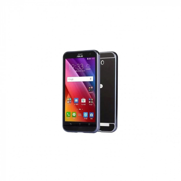 Husa Bumper Iberry Mirror Negru Pentru Asus Zenfone 2 ZE500CL