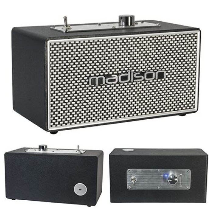 Boxa bluetooth Madison, model vintage, Bluetooth 4.1, baterie incporporata, MP3, 15 W Boxa bluetooth Madison, model vintage, Bluetooth 4.1, baterie incporporata, MP3, 15 W