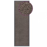 VidaXL Covoraș de intrare cu smocuri, maro &icirc;nchis, 60x180 cm