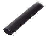 Manşon termocontractabil neagră 63mm, 1m