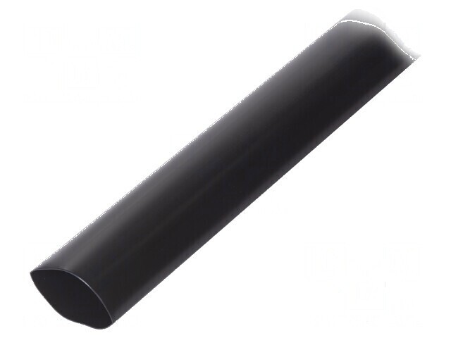 Manşon termocontractabil neagră 63mm, 1m