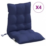 Cumpara ieftin Perne scaune cu spatar jos, 4 buc., bleumarin, textil oxford