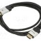 Cablu DisplayPort la HDMI 1,8m VCOM negru PVC textil