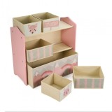 Dulap depozitare jucarii Pink Forest, u-grow