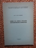 ANCA GIRESCU CORSO DI LINGUA ITALIANA CONTEMPORANEA FONOLOGIA