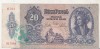 Bnk bn Ungaria 20 pengo 1941 cu stampila Szalasi