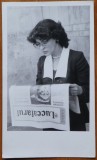 Fotografie originala de Vasile Blendea, Actrita Irina Petrescu cu Luceafarul, 1