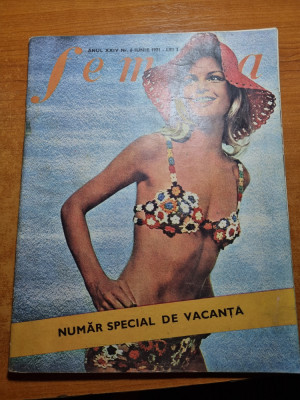femeia iunie 1971-litoralul romanesc,lia manoliu,moda,gimnastica foto