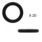 Set oring aer conditionat RapidAuto VA509177, 20 buc.