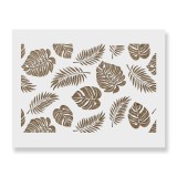Cumpara ieftin Sablon Perete vopsire, tencuiala 900x600x0.7mm Monstera Leaves Refolosibil, model MXSP7082