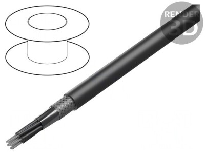 Cablu electric negru 7x0.75mm&amp;sup2; HELUTHERM 145 MULTI foto