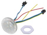LED RGB IP65 140&deg; &Oslash;38mm cu Controler SM16703 24V