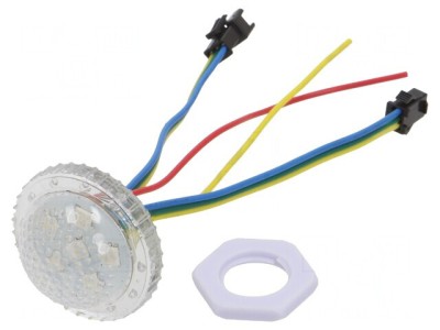 LED RGB IP65 140&amp;deg; &amp;Oslash;38mm cu Controler SM16703 24V foto