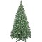 Brad Artificial Christmas New Verde cu Conuri Naturale si Varfuri Albe 220 cm