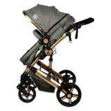 Carucior 2 in 1 reversibil X-2 Grey Gold 0 36 luni BUF BOOF