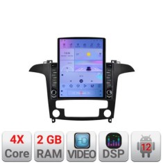 Navigatie Ford S-Max 2008-2012 K-003 ecran tip TESLA 9.7&quot; cu Android Radio Bluetooth Internet GPS WIFI 2+32 DSP Quad C CarStore Technology