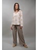 Camasa Dama Arignano Bej Deschis Broderie Nasturi In Bumbac S/M M/L