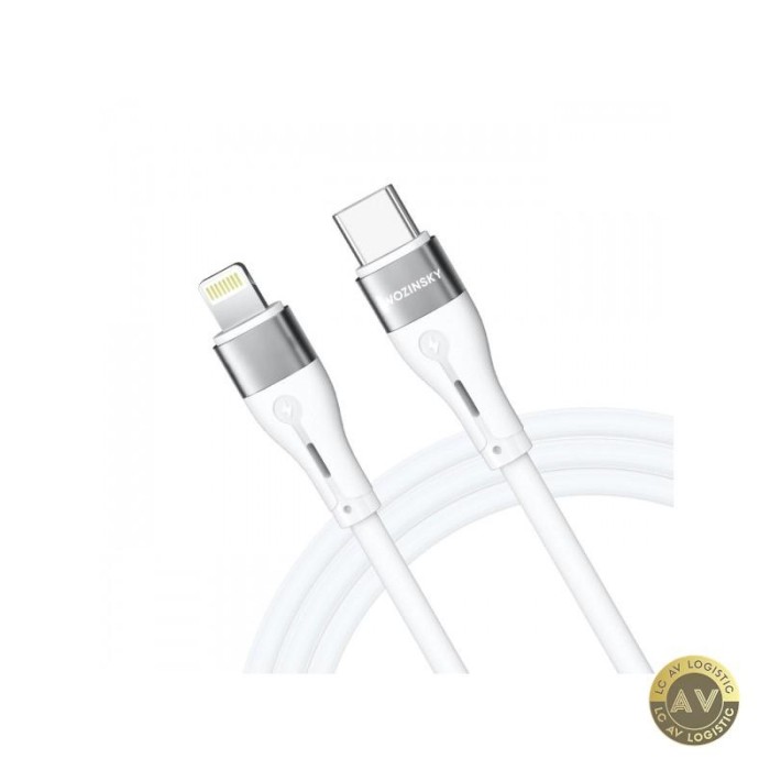 Cablu Date si Incarcare USB-C - Lightning WZK WSTCL1 27W 1m Alb