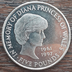 (S) MONEDE ANGLIA - 5 POUNDS 1999, IN MEMORIA PRINTESEI DIANA 1961-1997