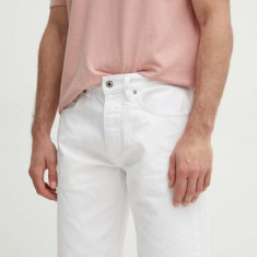 Pepe Jeans pantaloni scurti jeans RELAXED SHORT barbati, culoarea alb, PM801079TC0