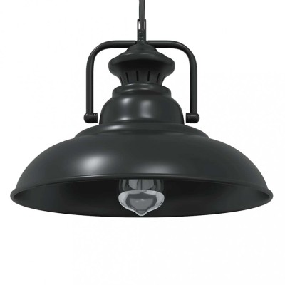Lampă suspendată E27 Negru &amp;Oslash; 31 cm Fier foto