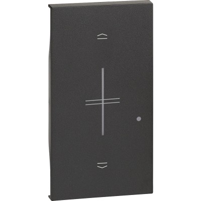 Placa intrerupator jaluzele conectat 2M Living Now Bticino negru KG32M2 foto