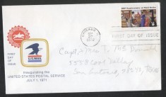 United States 1972 UPU Mail order FDC K.681