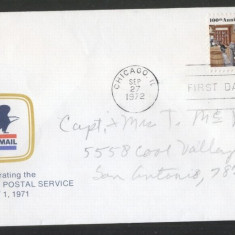 United States 1972 UPU Mail order FDC K.681