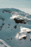 Tablou Canvas, "Umbre pe crestele &icirc;nzăpezite ale muntelui", Zăpadă, V&acirc;rfuri, St&acirc;nci, Umbre, Serpentine, Contrast, &Icirc;nghețat, Alpin, Natură, &Icirc;ntinderi.,