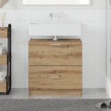 vidaXL Dulap pentru chiuvetă Stejar artizanal 59x37x59 cm Lemn prelucrat