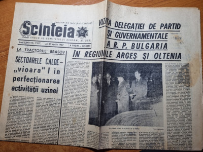scanteia 20 aprilie 1967-ceausescu vizita in arges,pitesti,topolovrni,craiova foto