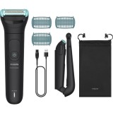 Aparat de tuns Philips Body Groomer 5000 Series BG5480/15, Triple Protect, Autonomie 100 min, Negru