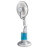 Ventilator cu pulverizare apa ZASS ZMF 01, 75W, rezervor 3,2L, argintiu