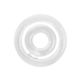 Inel dublu pentru penis ADDICTED TOYS Potenz C-Ring, din silicon flexibil, dimensiuni 20 x 42 mm, transparent