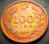 Moneda 100 LIRE - TURCIA, anul 1989 * cod 3233 = A.UNC, Europa