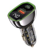 Cumpara ieftin Incarcator Auto Fast Charge Kakusiga KSC-1055 95W PD Dual Port cu cablu USB-C - Negru, Hoco