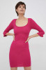 XT Studio rochie culoarea roz, mini, mulata