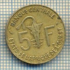 12145 MONEDA -STATELE AFRICII DE VEST-5 FRANCS -ANUL 1990 -STAREA CARE SE VEDE