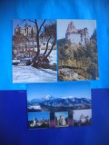 HOPCT LOT 2215 CASTELUL BRAN -JUD BRASOV -4 CARTI POSTALE-NECIRCULATE, Necirculata, Printata