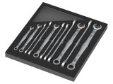 Set chei fixe-inelare lungi WERA, 12 buc, dimensiuni 8-19mm