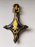 bnk ins Franta - Insigna militara - 4&deg; Compagnie Saharienne Port&eacute;e de la L&eacute;gion &Eacute;trang&egrave;re