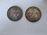 Ungaria lot de 2 Monede de 200 Forinti din Argint 1992( Banca Nationala din Ungaria)