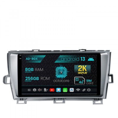 Navigatie Toyota Prius (2009-2014), Android 13, X-Octacore 8GB RAM + 256GB ROM, 9.5 Inch - AD-BGX9008+AD-BGRKIT089 foto